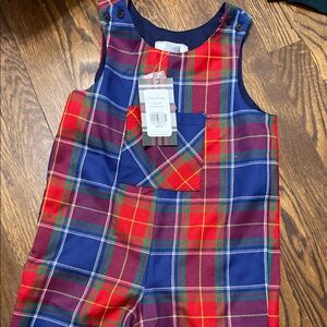 CPC Childrens wear Plaid Sleeveless Jumpsuit longall